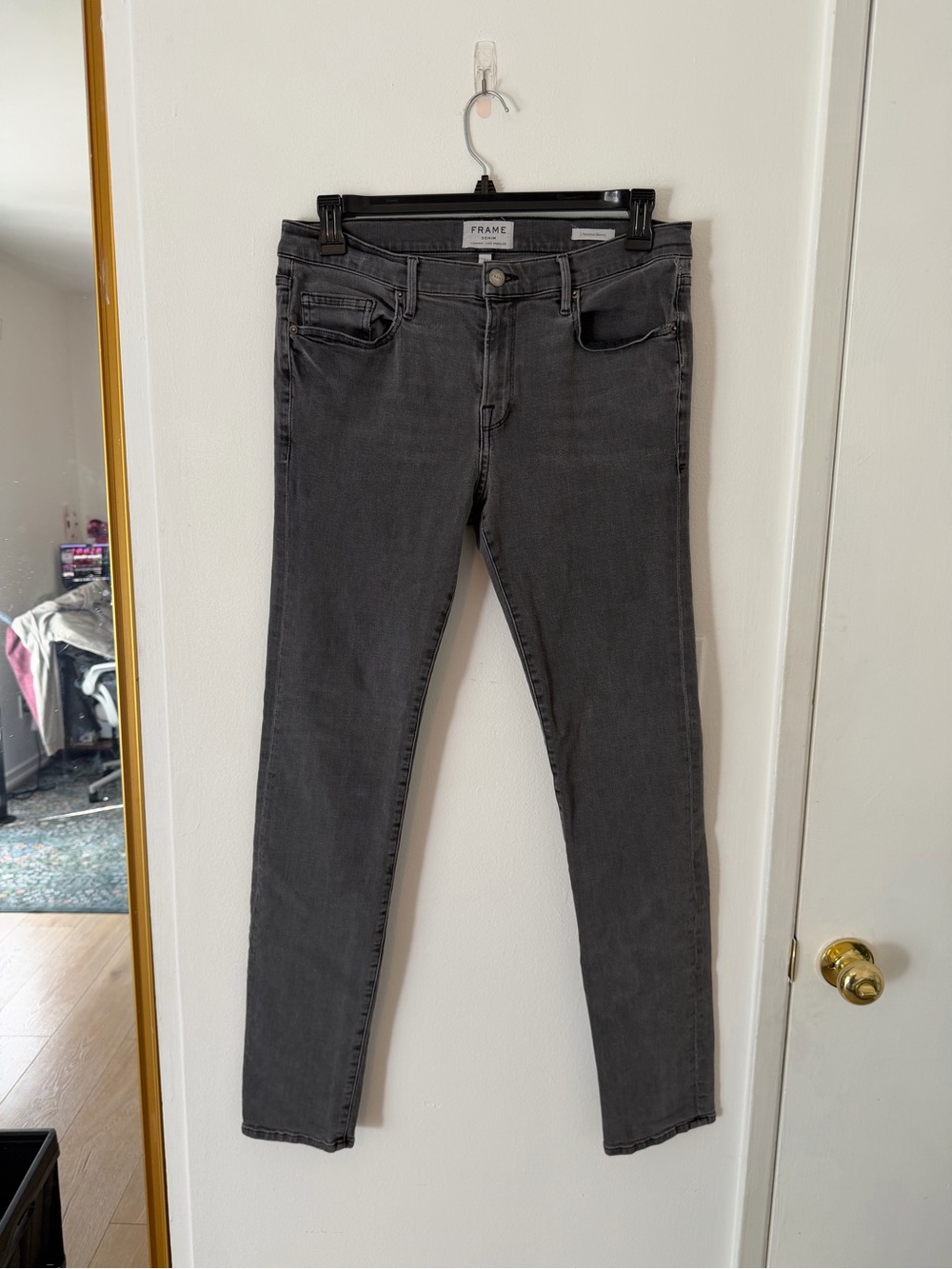 Frame Denim Men’s Grey L’Homme Skinny Jeans